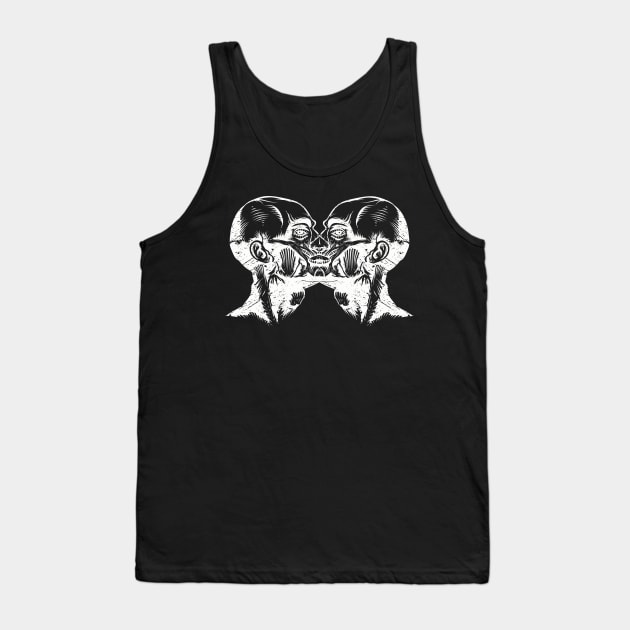 Creepy heads making a creepier face Tank Top by lavdog